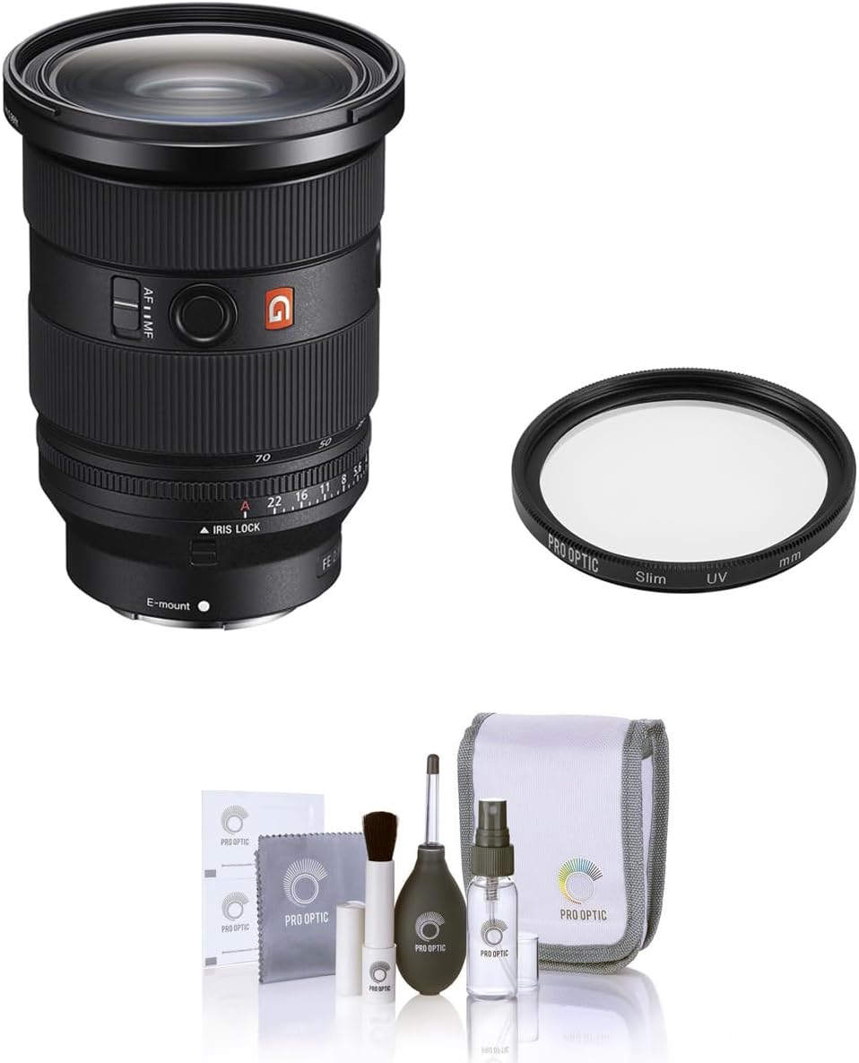 Sony FE 24-70mm f/2.8 GM II Lens, Bundle with 82mm Multi Coated UV Slim Filter, Cleaning Kit