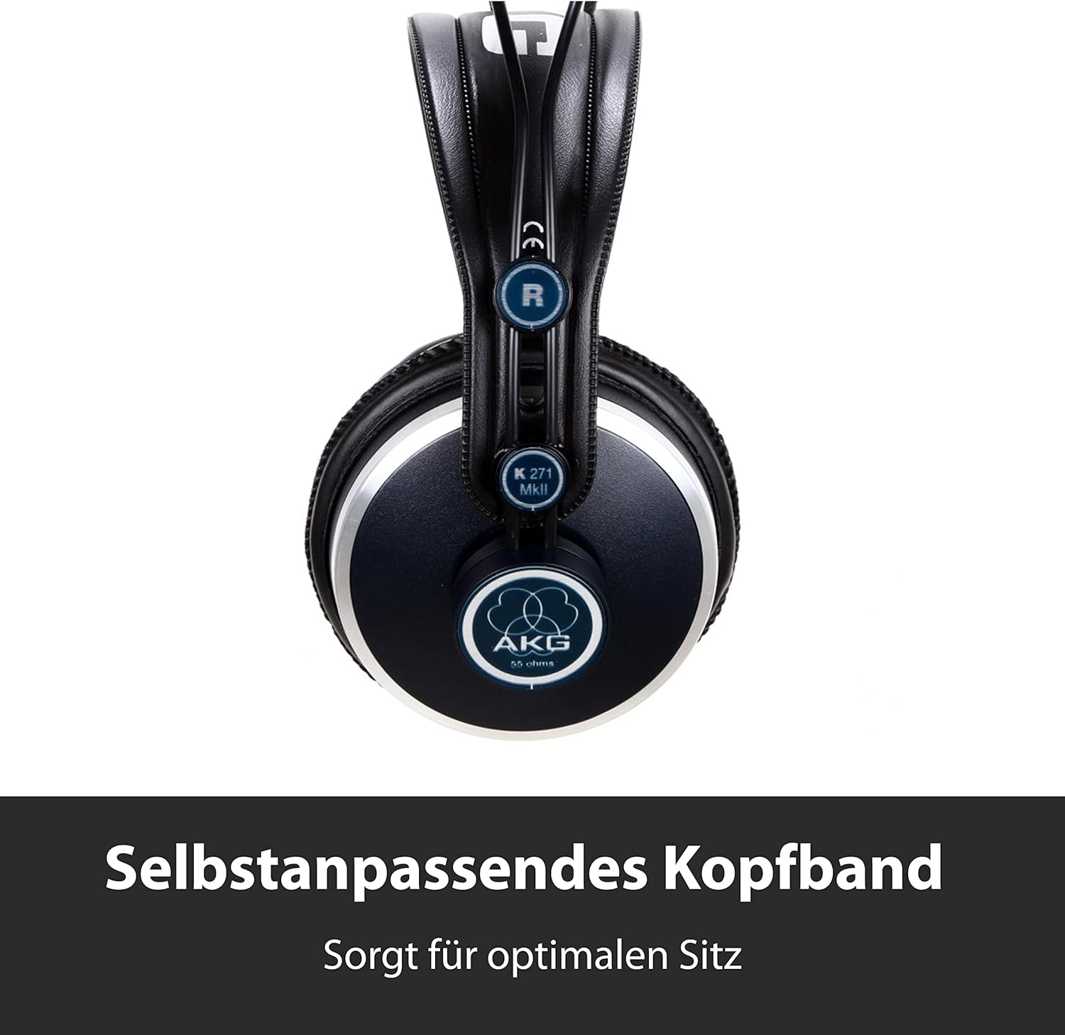 AKG Pro Audio K271 MKII Over-Ear, Closed-Back, Professional Studio Headphones, Black (2470X00190)