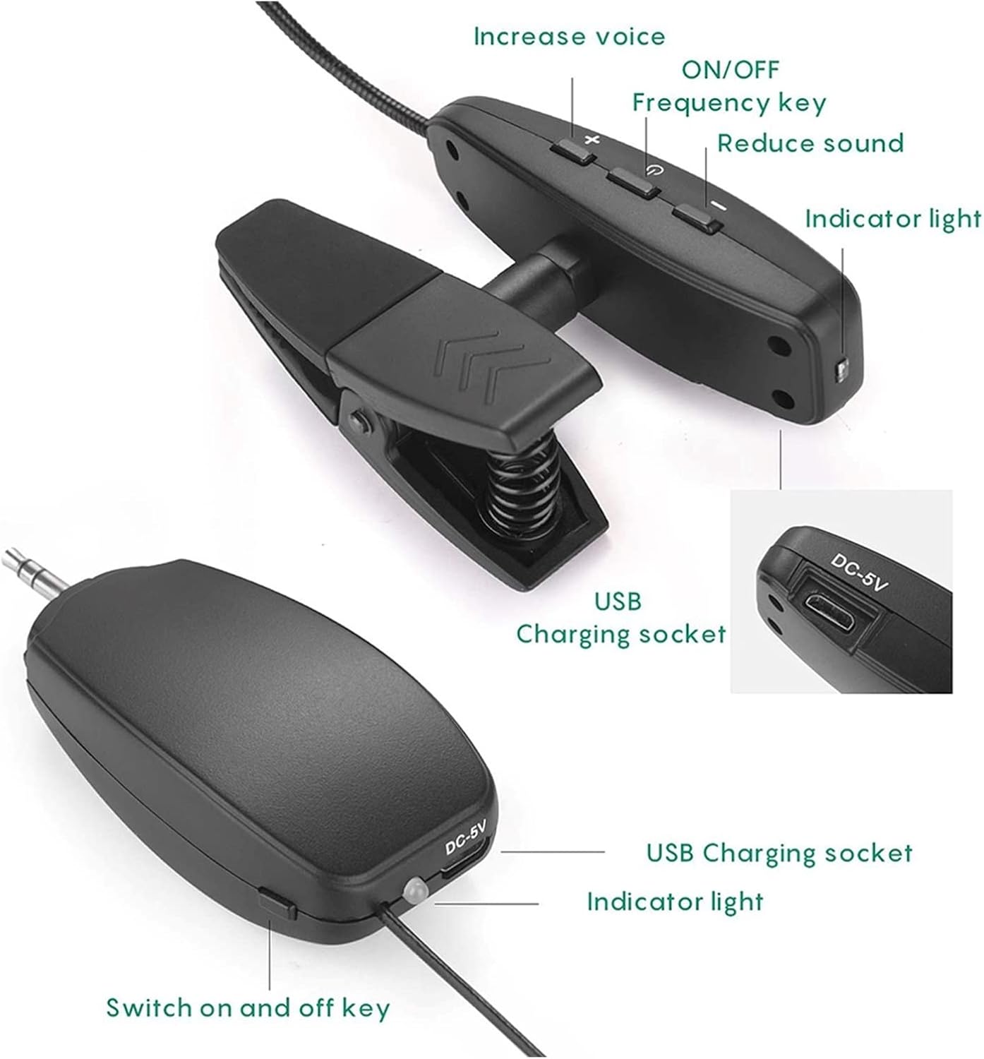 Sax Replacemen Set Saxophone Microphone Professional Instrument System Accessories Saxophone Accessories