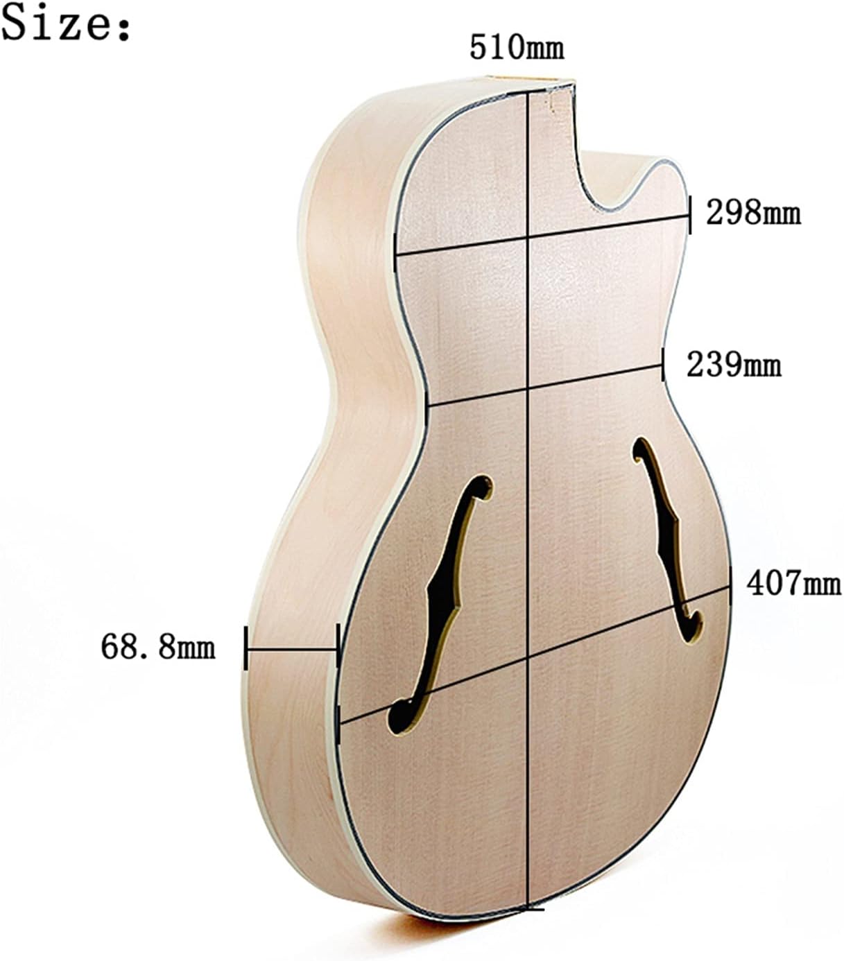 DIY Guitar Kits Jazz Guitar Body Sound Barrel Maple Wood Back Spruce Panel Composite Splint
