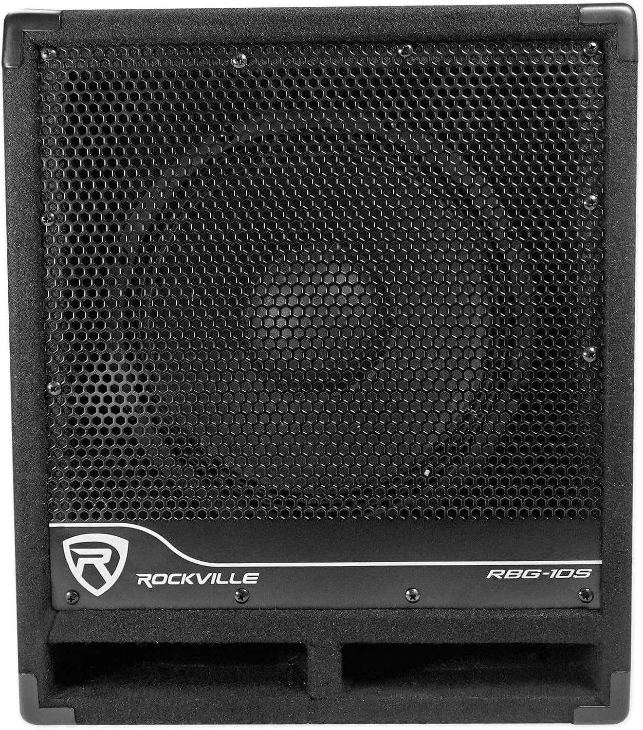 Rockville RPG082K Bundle: Dual 8 in Powered PA Speakers with Bluetooth, Mic, Stands, and Cables, RBG10S 10 in 1200 Watt Powered PA Subwoofer, RCXFM20E-B 20 ft XLR Mic Cable, 3-Items