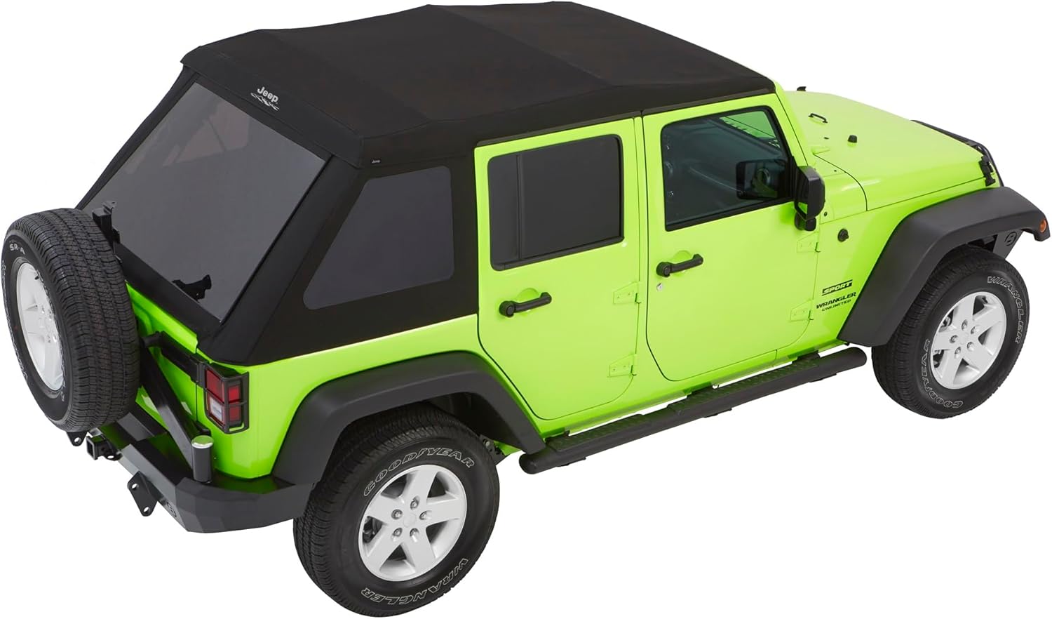 Jeep® Trektop Glide - '07-18 Wrangler JK 4-Door (Black Diamond)