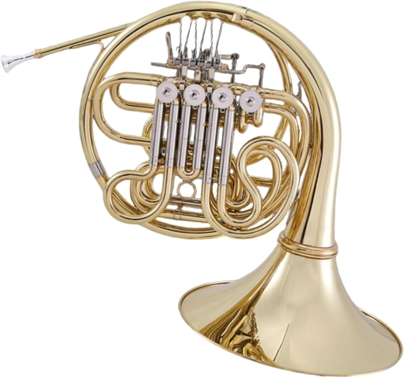 4 Key French Horn BF French Horn Double Row Split Professional Brass Instrument