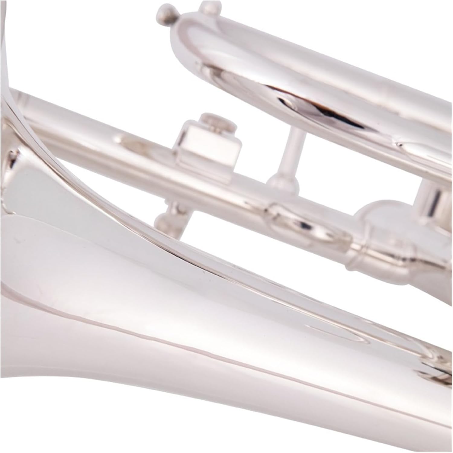 B flat silver plated cornet mini trumpet instrument professional beginner performance