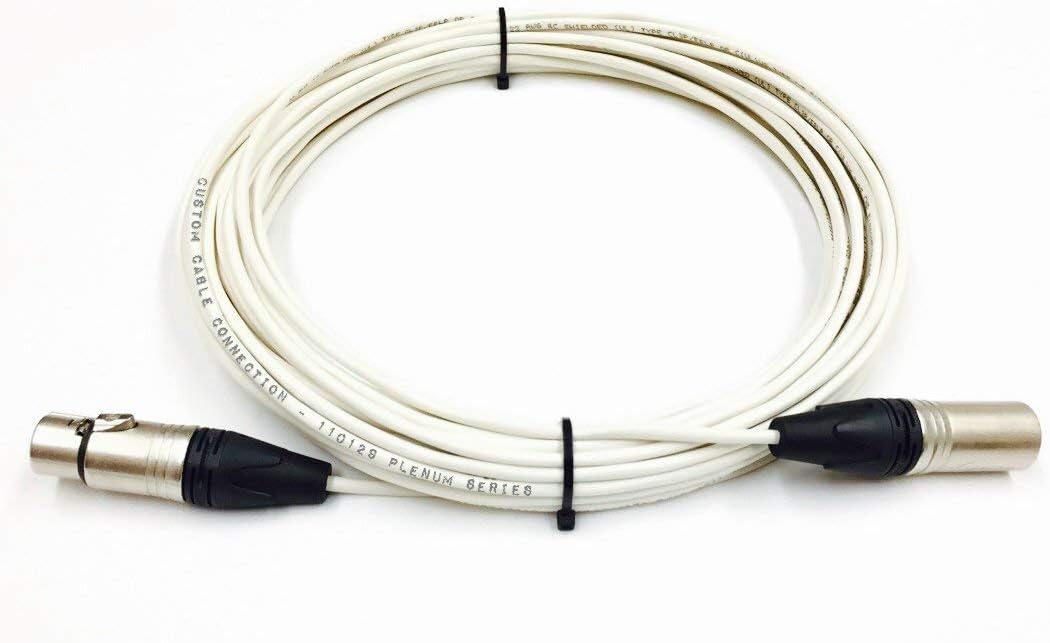250 Foot Plenum XLR Male to Female Plenum Balanced Pro Audio Cable