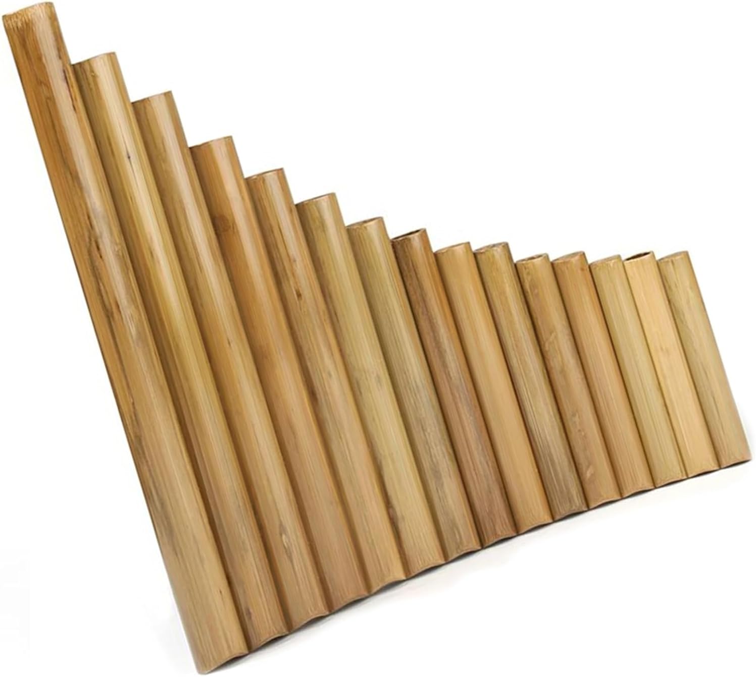 pan flute for beginners 15 Pipes Pan Flute Original Colour G Key Folk Handmade Woodwind Musical Instruments Flute De Pan Pan Pipes (Color : Right)