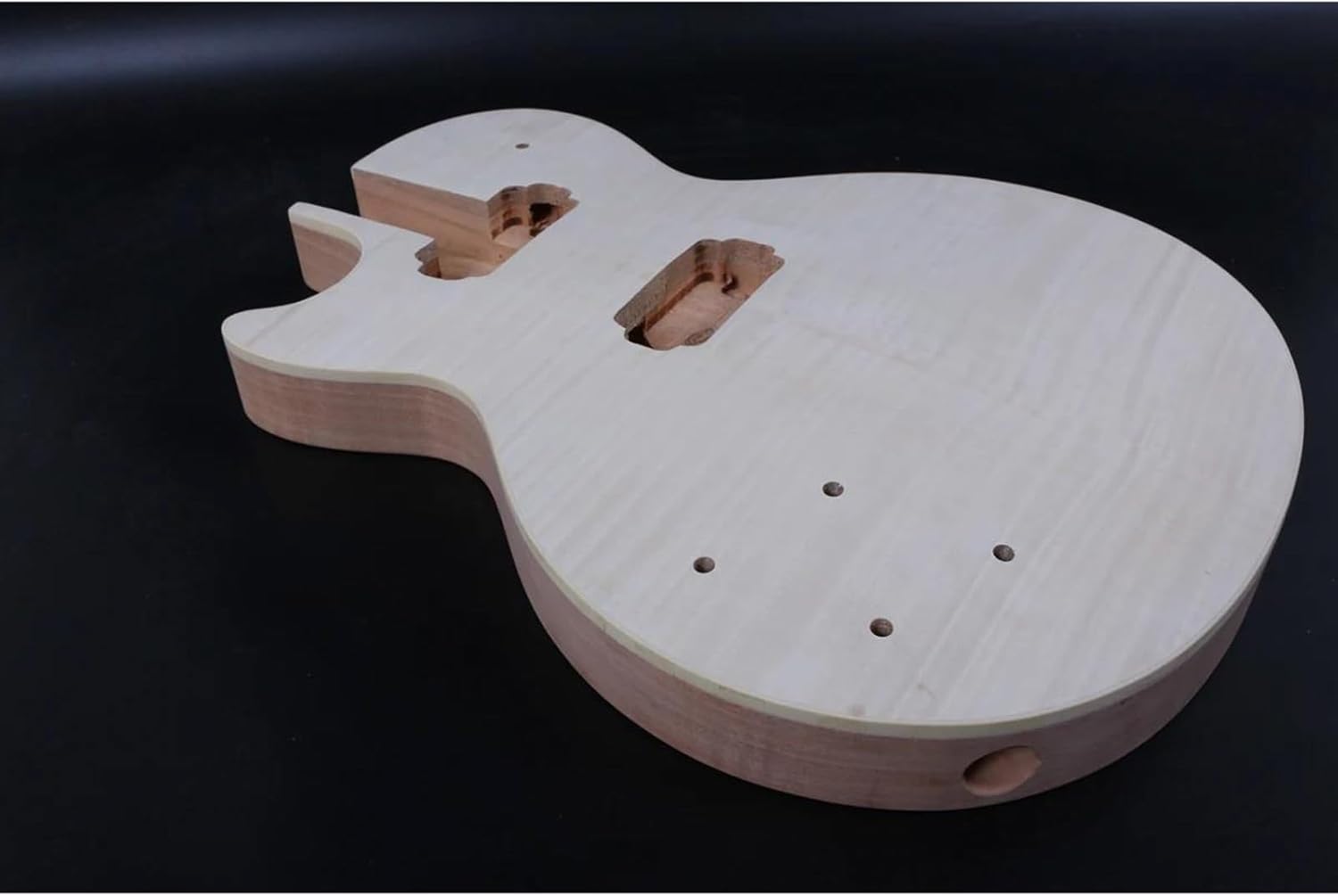 Guitar Body Guitar Replacement Parts Guitar Body DIY Electric Guitar Body Replacement Solid Wood Flame Maple Veener Set