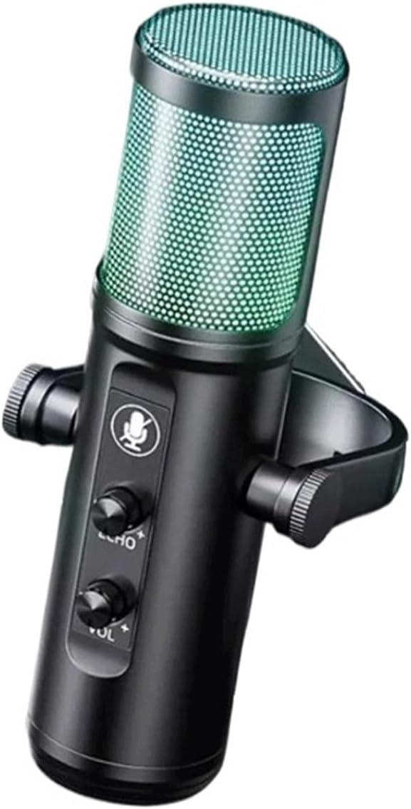 USB Microphone Studio Professional Condenser Microphone for PC Computer Recording Streaming Gaming Singing Mic (D As Shown) (D As Shown)