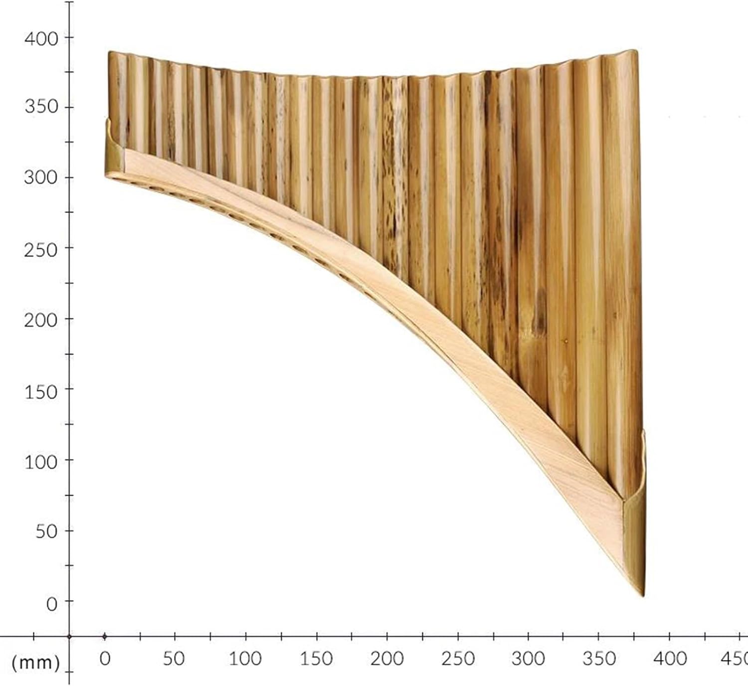 pan flute for beginners 22 Pipes Pan Flute C Key Musical Instruments Woodwind Instrument Handmade Pan Pipes (Color : Right hand)