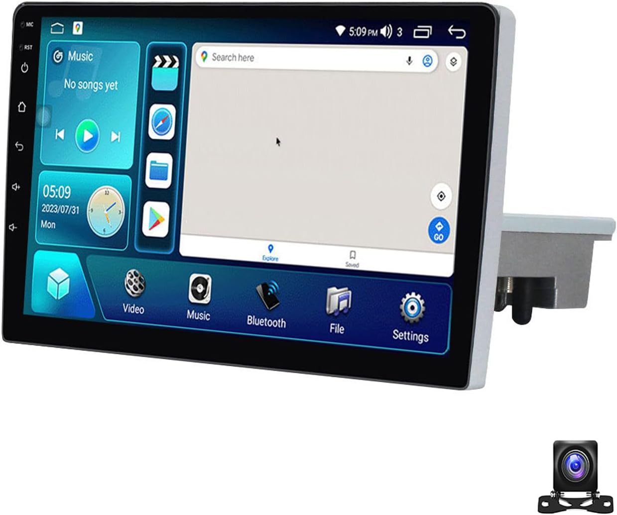 Android 12 Double Din Car Stereo 9 Inch Touch Screen Radio with GPS Navigation Bluetooth FM Radio Receiver for Lada Granta 2011~2018 Support Carplay/Auto/DSP/RDS