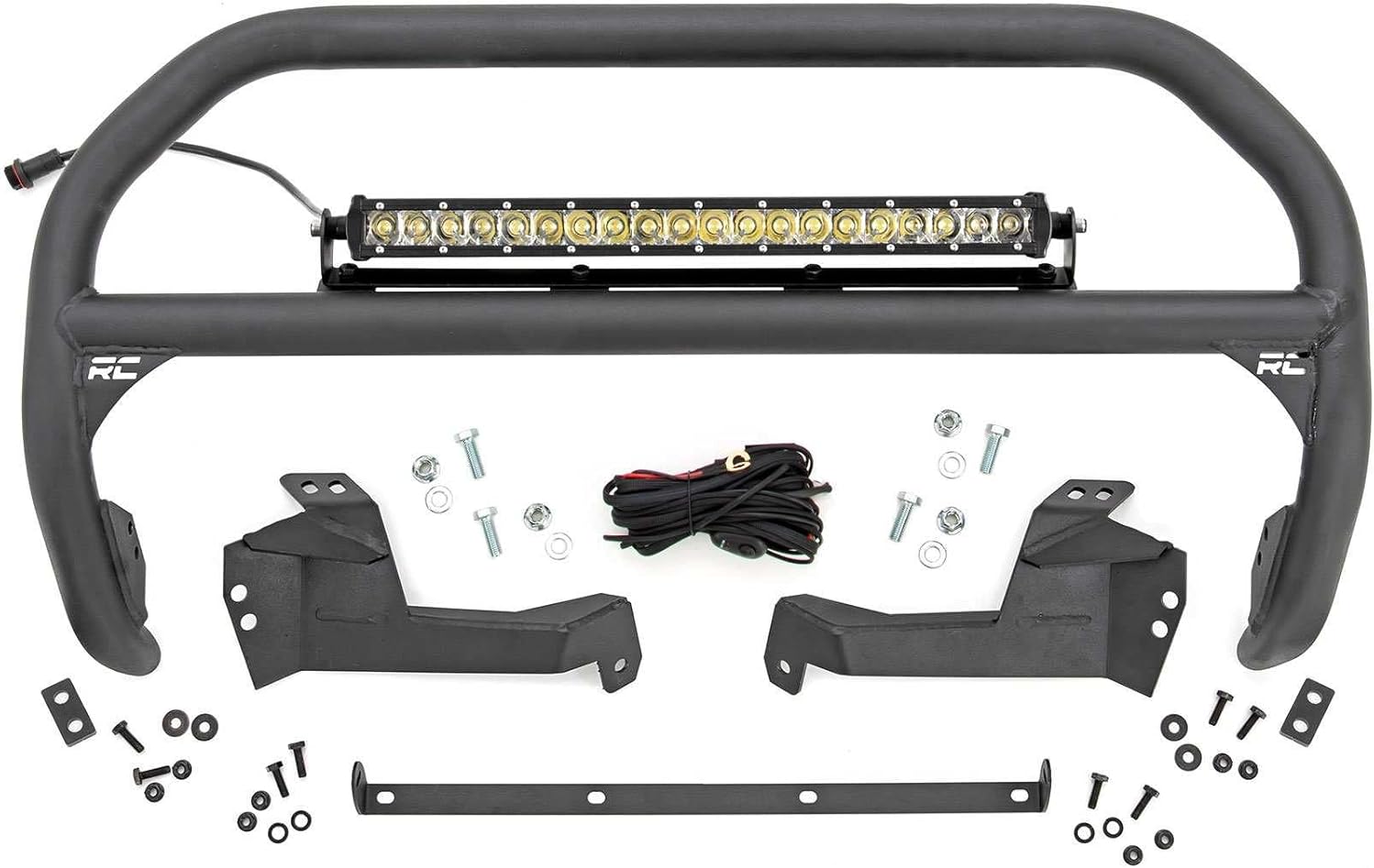 Rough Country Nudge Bar w/Chrome Series LED for 21-24 Ford Bronco Sport - 51043