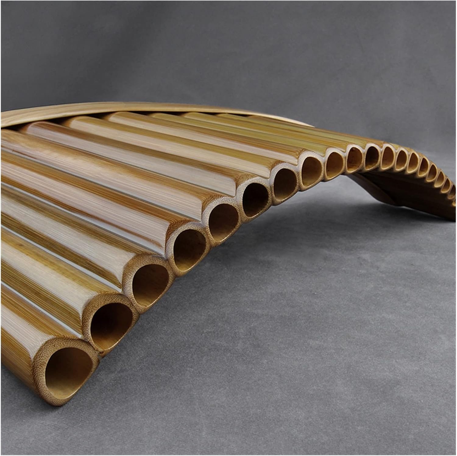 22 Tubes Pan Flute C Key Bamboo Made Original Colour Flute Woodwind Instrument Handmade Pan Pipe