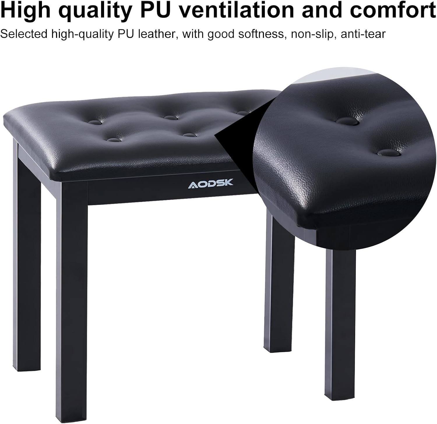 88 Key Weighted Action Digital Piano B83 + AODSK Iron Piano Bench UAP-10