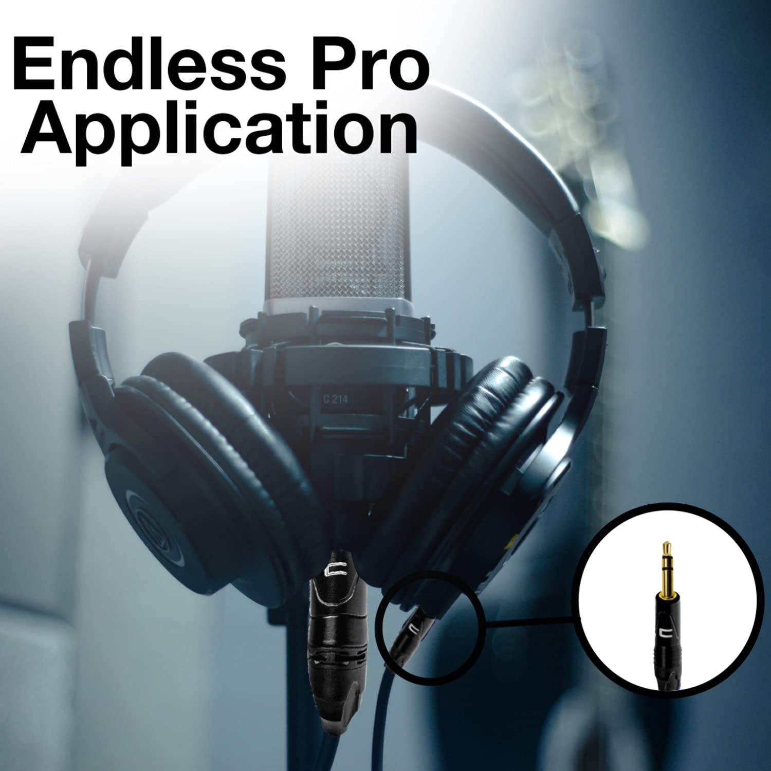 COLUBER CABLE Right Angle 3-Pin XLR Male to 3.5 TRS Male - 150 Feet - Purple - Pro 3-Pin Microphone Connector for Powered Speakers, Audio Interface or Mixer for Live Performance & Recording