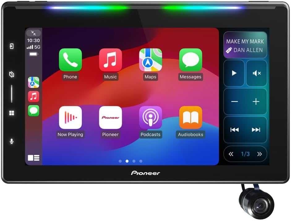 Pioneer DMH-WT6000NEX 10.1-inch Single DIN Digital Multimedia Receiver with Back-Up Bullet Camera (Renewed)