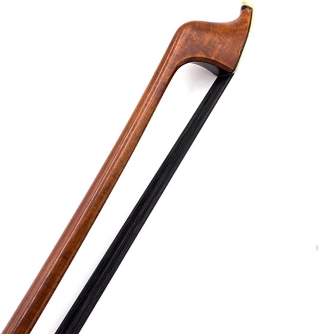 TSTS Professiona Pernambuco Upright Double Bass Bow 3/4 Black Horsehair Horsetail Full Size Violin Bow