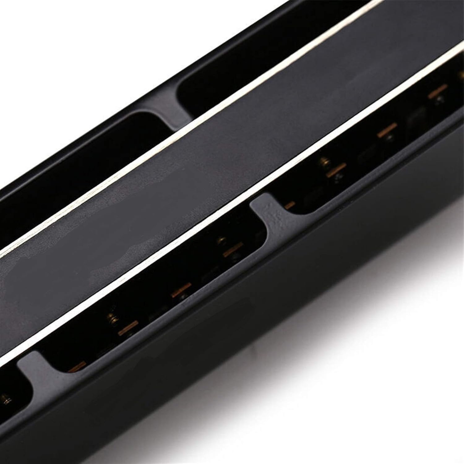 Folk Instruments Chromatic Harmonica 12 Hole 48 Tone Mouth Organ Instrumentos Chromatic Harmonica Key C Musical Instruments Reeds (Color : Black)