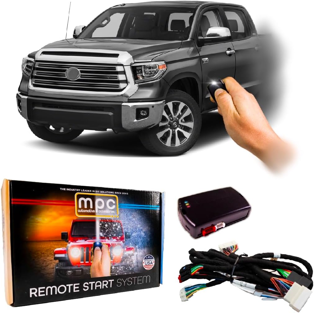MPC Remote Start Kit Compatible with 2020-2021 Toyota Tundra || Push-to-Start Only || Plug N Play T-Harness || Press Fob 3X Lock to Start