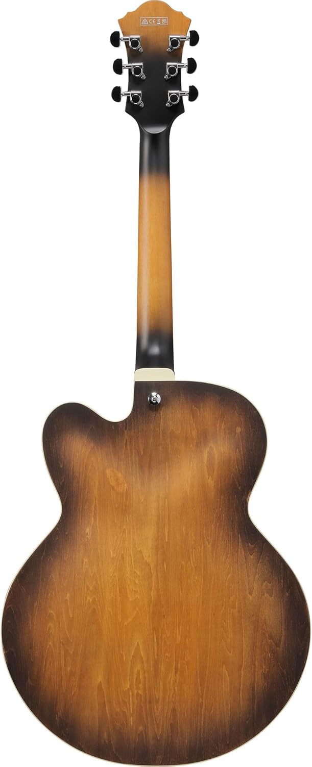 Ibanez AF55 AF Artcore Hollow Body Electric Guitar - Tobacco Flat Bundle with Amplifier, Tuner, Cable, Picks, Austin Bazaar Instructional DVD, and Polishing Cloth