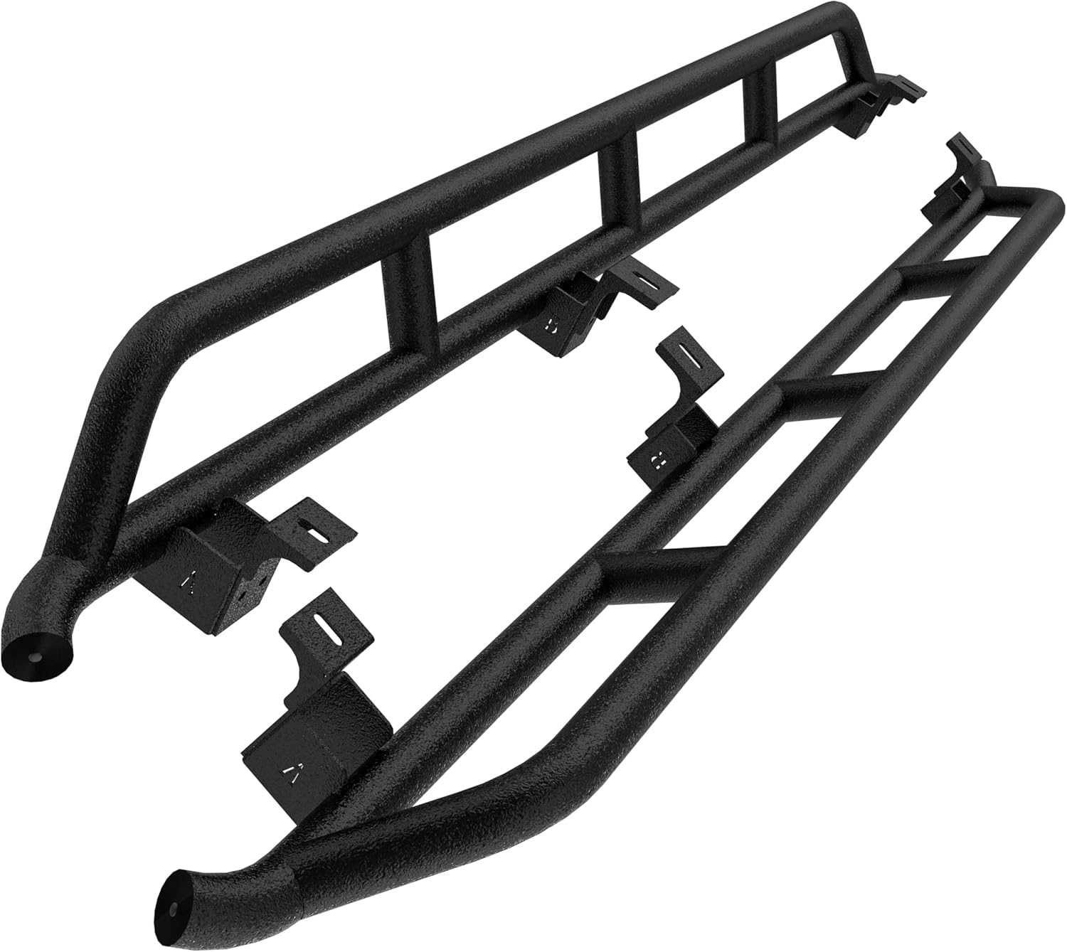 Hooke Road Gladiator Rock Slider Side Rail Rock Guards for Jeep Gladiator JT 2020-2026 Pickup Truck, Tubular Offroad Steel Nerf Bars - 2PCS