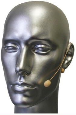 U-Voice UVS70DTF H4P Detachable Mini Headset Microphone with Detachable Frame for Audio Technica (Tan Color)