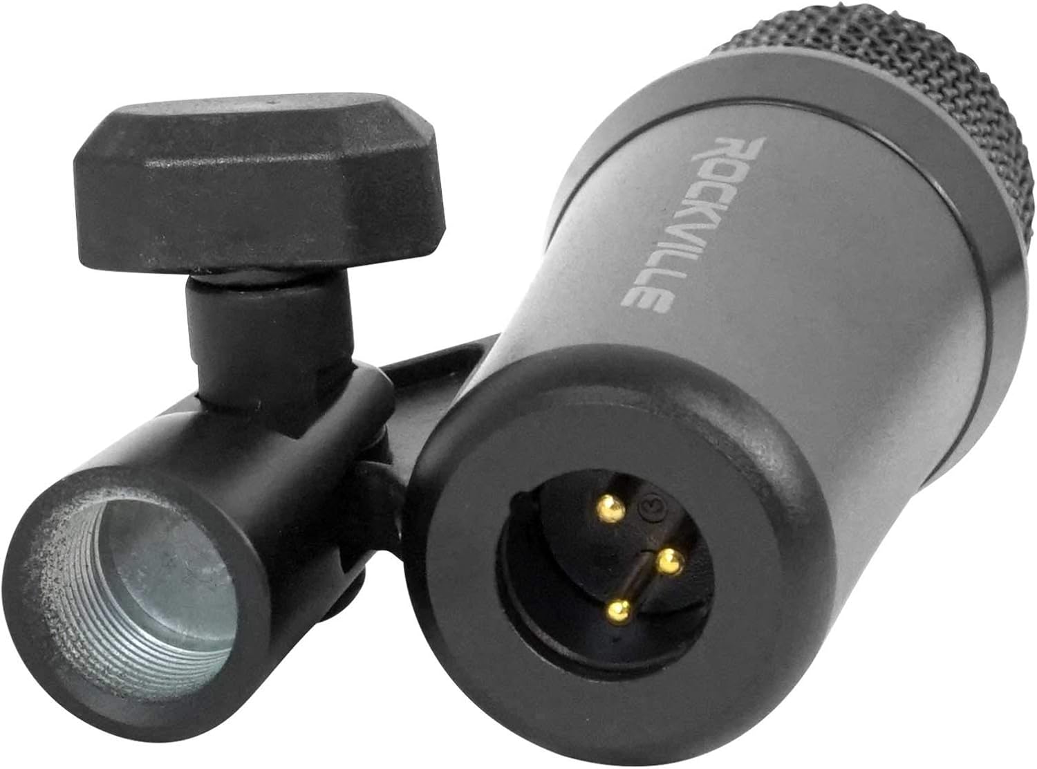 Rockville PRO-D7 KIT 7-Mic Drum Microphone Set, 1 Bass, 4 Snare, 2 Overhead Condenser Mics, All-Metal Build, Includes Clips and Case, for Studio and Live Drum Recording