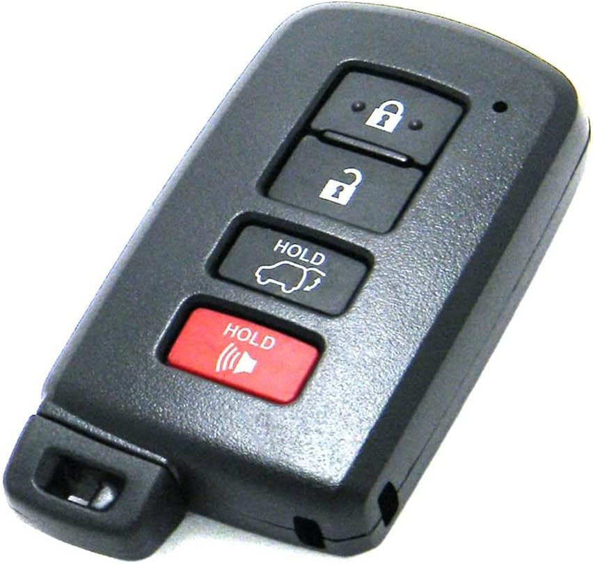OEM Electronic 4-Button Smart Key Fob Remote Compatible with 2013-2019 Toyota RAV4 (FCC ID: HYQ14FBA, P/N: 89904-0R080, 89904-42070)