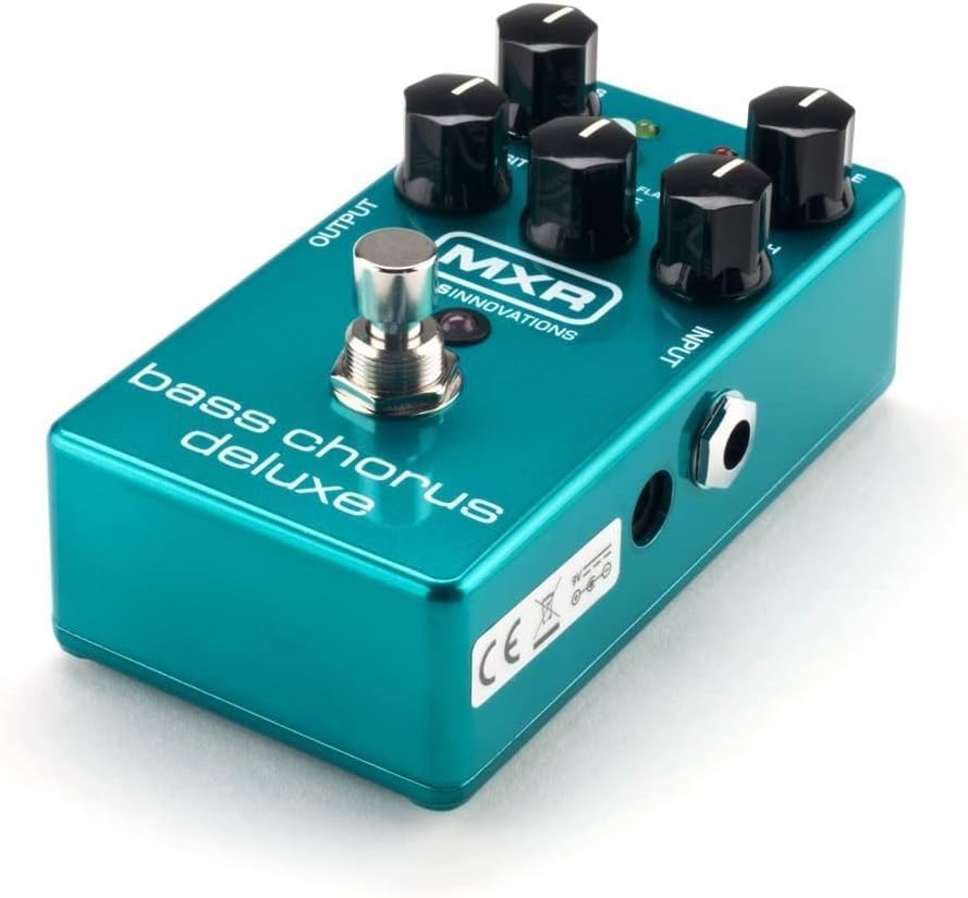 Briskdrop MXR M83 Bass Chorus Deluxe Pedal Bundle with Dunlop Super Bright Bass Strings, M83-DBSBN45105