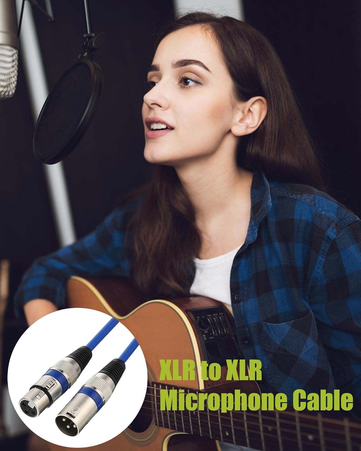 14 Pieces Colorful XLR Microphone Cable XLR Male to Female Wire Mic Cables 3 Pin Balanced Shielded XLR Cable Multi Colored for Mic Mixer Recording Studio Podcast Mic Stage Patch Cable (6 Feet)