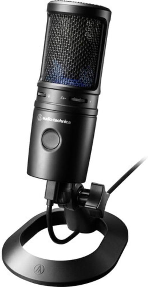Audio-Technica AT2020USB-X Cardioid Condenser USB Microphone Bundle with Polsen HPC-A30-MK2 Monitor Headphones & Pop Filter