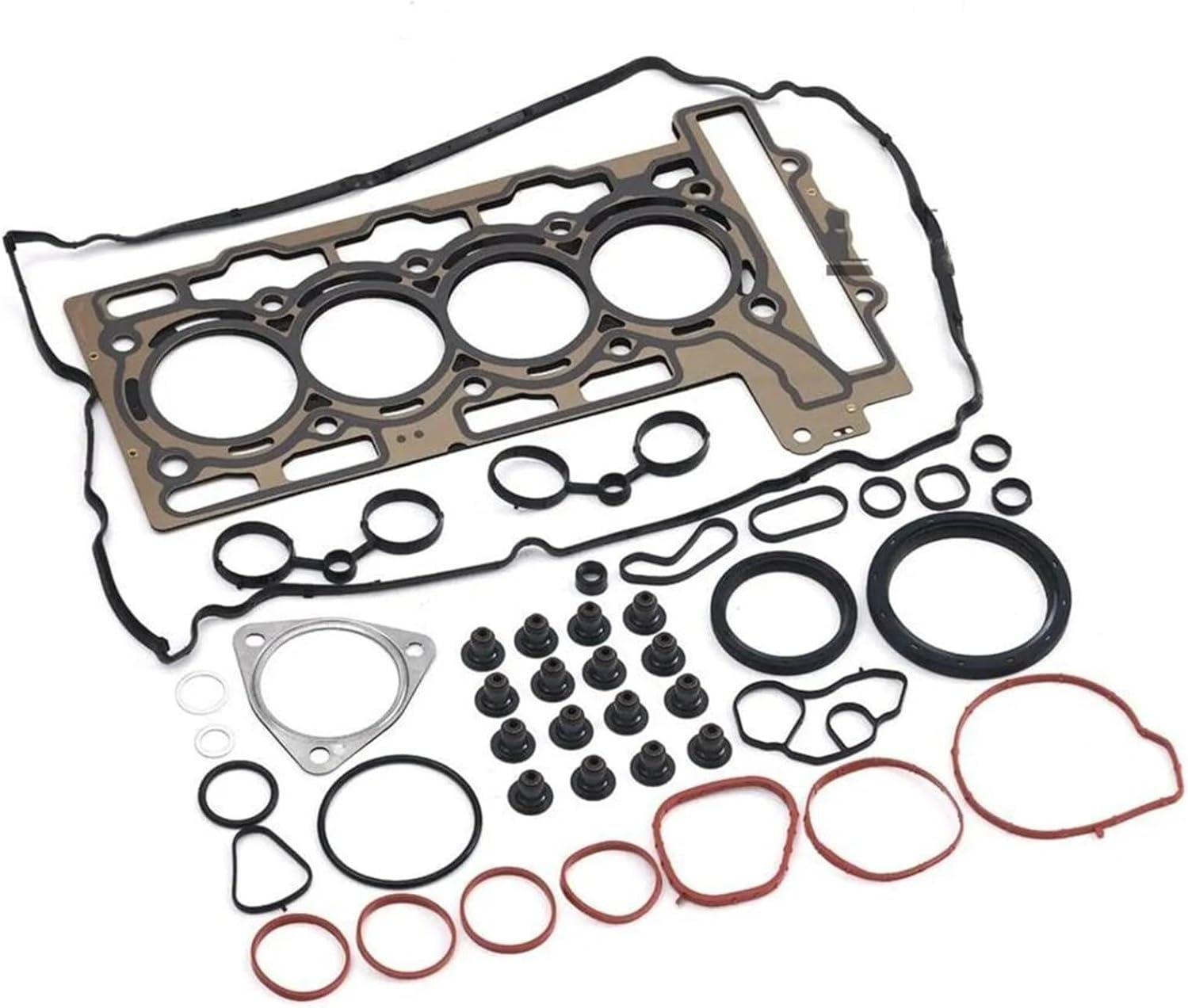 Engine Overhaul Gaskets Seals Kit 11127586908 11127595138 11127570859 11127560276, Compatible For BMW Group / R55 / R56 / R57 (Specific Years) 1.6L Turbo N14B16 Engine