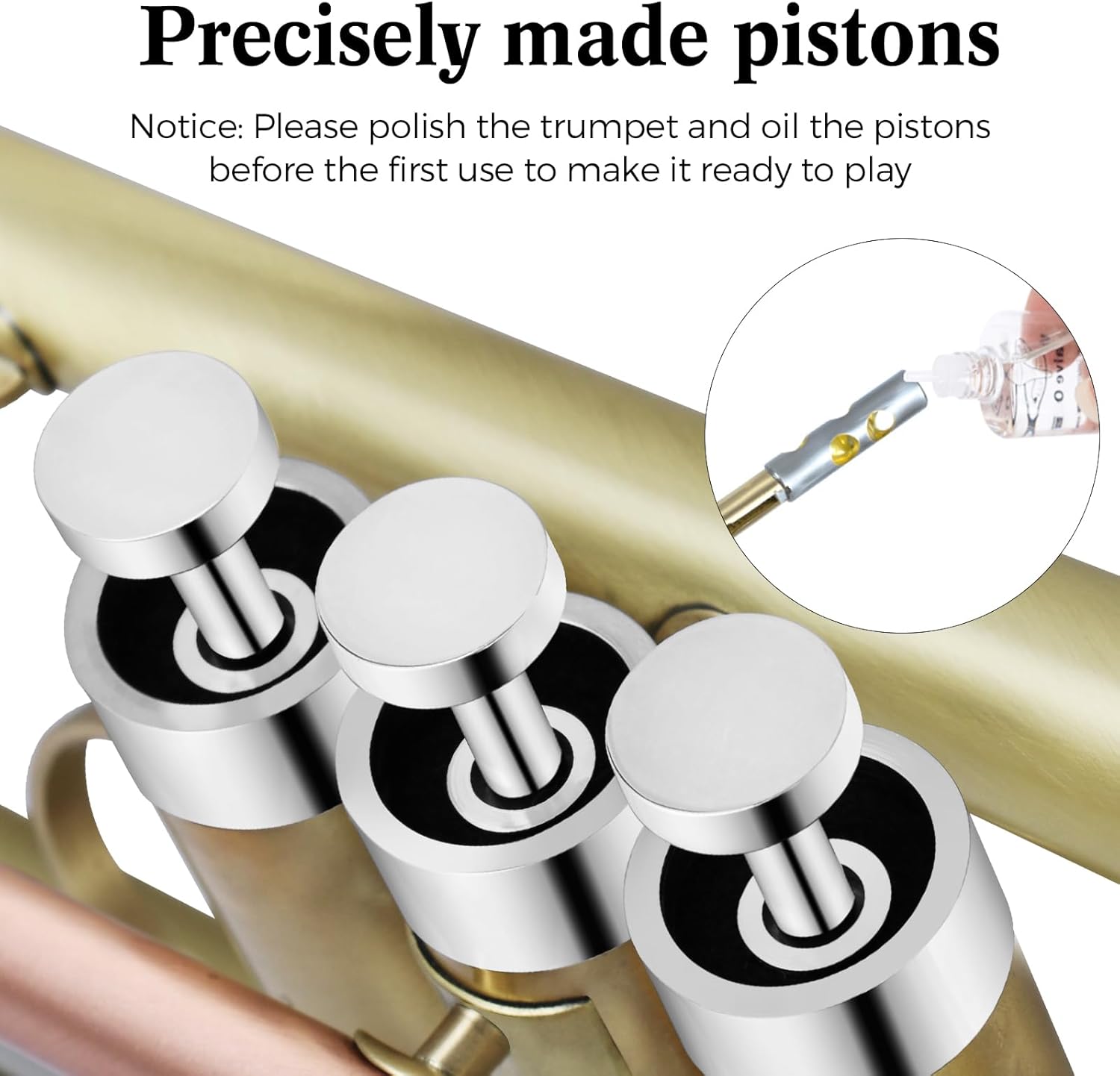 ROWELL Trumpet Standard Bb Trumpet Set Professional Trumpets Brass Trumpets for Beginners with Deluxe Hand Case,Gloves,7C Mouthpiece and Clean Kit (Antique Finished)