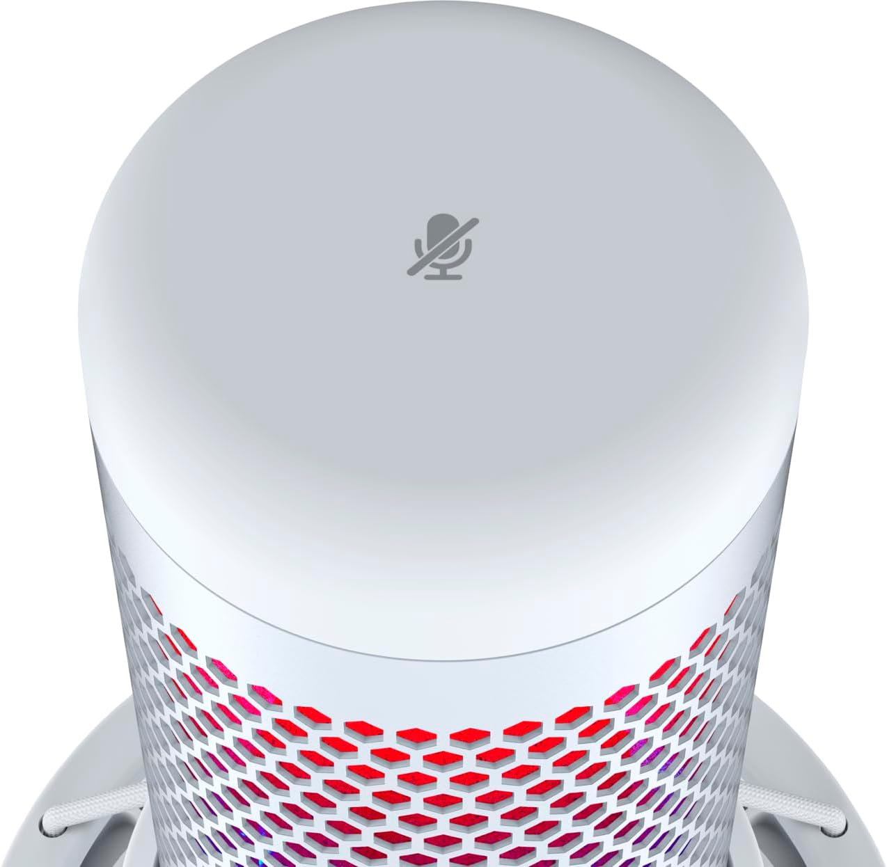 HyperX QuadCast S – RGB USB Condenser Microphone for PC, PS5, Mac, Anti-Vibration Shock Mount, 4 Polar Patterns, Pop Filter, Gain Control, Gaming, Streaming, Podcasts, Twitch, YouTube, Discord – White