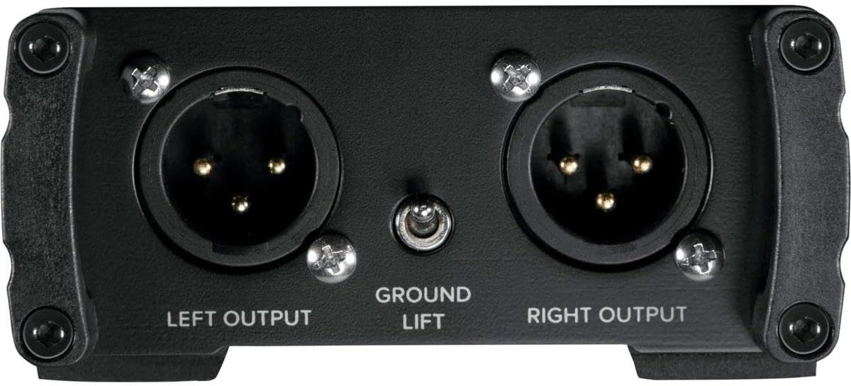 Mackie MDB Series, Passive Stereo Direct Box with dual 1/4” High-Impedance Inputs with Thru Outputs, 15db pads, and Dual Low-Impedance XLR Outputs with Ground Lift (MDB-2P)