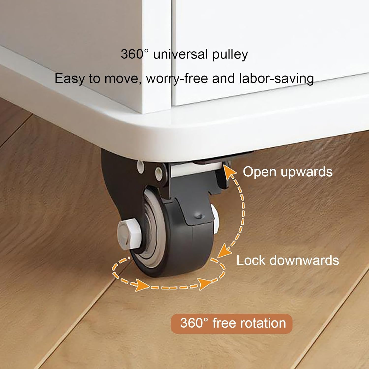 360° Rotating Bookshelf, Spinning Book Tower Swivel Bookcase, Round Book Shelf, for Small Space Freestanding Corner Bookcase for Bedroom Living Room(White,122cm/48in)