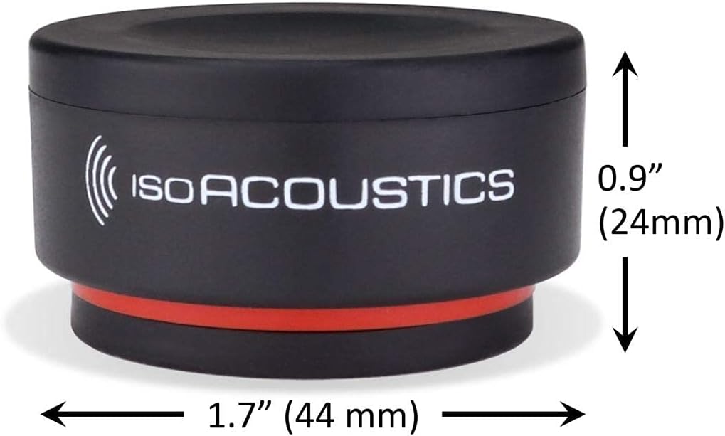 IsoAcoustics Iso-Puck Series Acoustic Isolators (Iso-Puck Mini, 6 lbs max/Unit, 8-Pack)