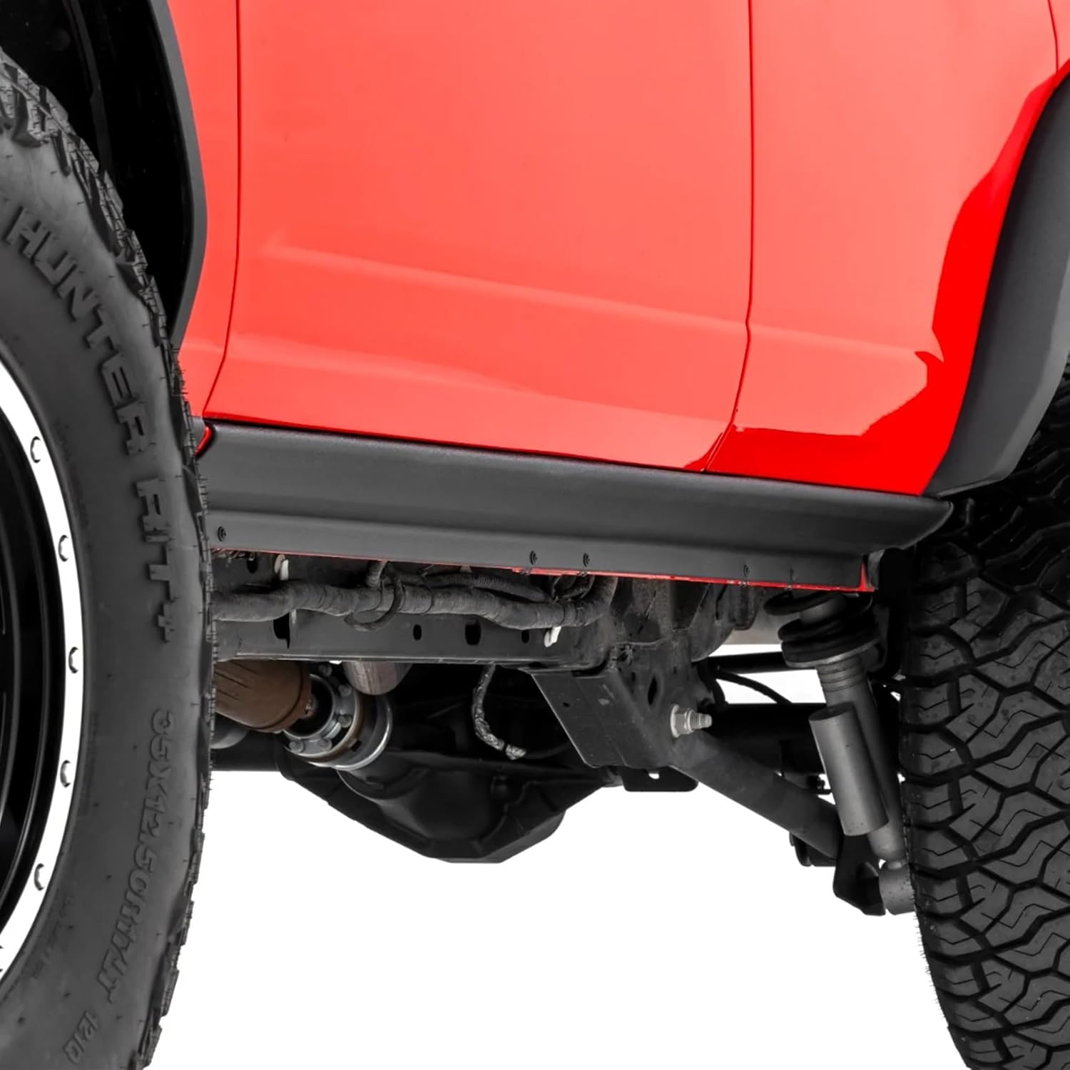 Rough Country Rocker Sill Plates for Ford Bronco (2021-2025) - Trail Cladding Durable Side Protection, Scratch & Impact Resistant, Easy Install