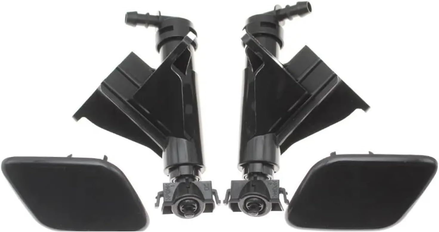 Car Headlight Washer Jet, for Kia, for Sorento, for UM 2015 2016 2017 2018 RightLeft Front Headlight Washer Nozzle Headlamp Cleaning Spray Pump with Cover Cap 98671-D7000 98672-D7000