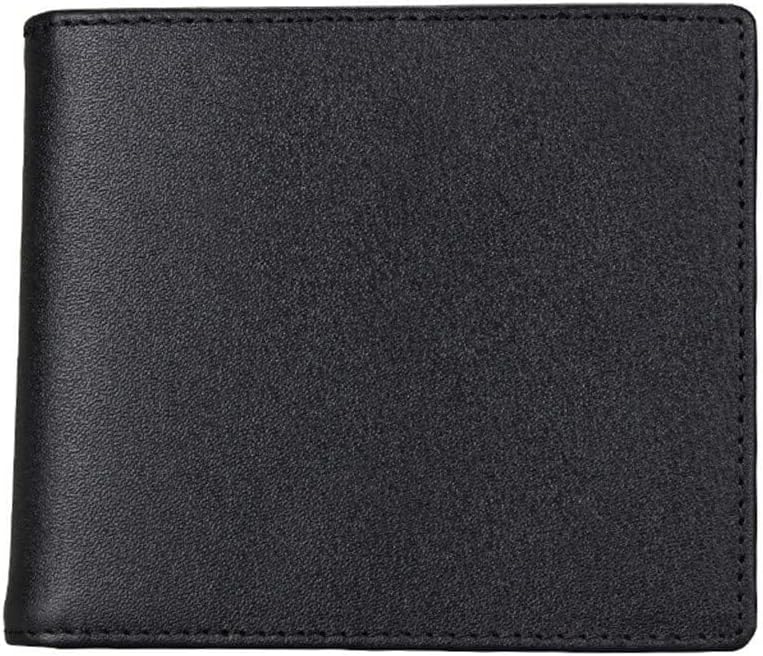 Men's Short Wallet Leather Anti Theft Brush Anti Wallet Money Clip