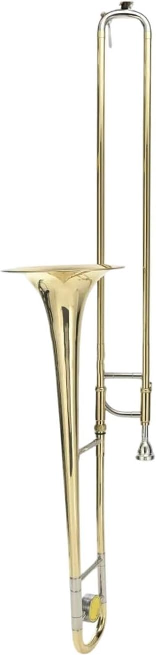 Adult Trombone Instrument Bb Tenor Trombone Brass Gold Lacquer Instrument Bell With Box Mouthpiece
