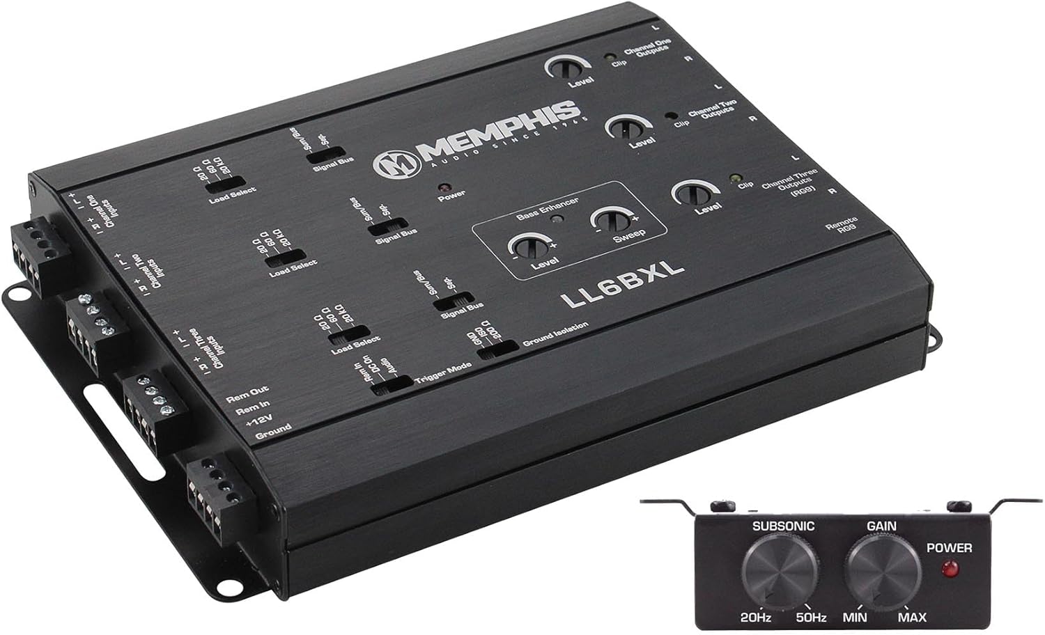 Memphis Audio LL6BXL 6-Channel Line Output Converter with Load Selection for OEM Integration