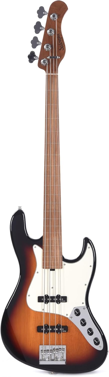 Sadowsky MetroExpress Vintage JJ Bass Fretless, 4-string - Tobacco Sunburst Transparent