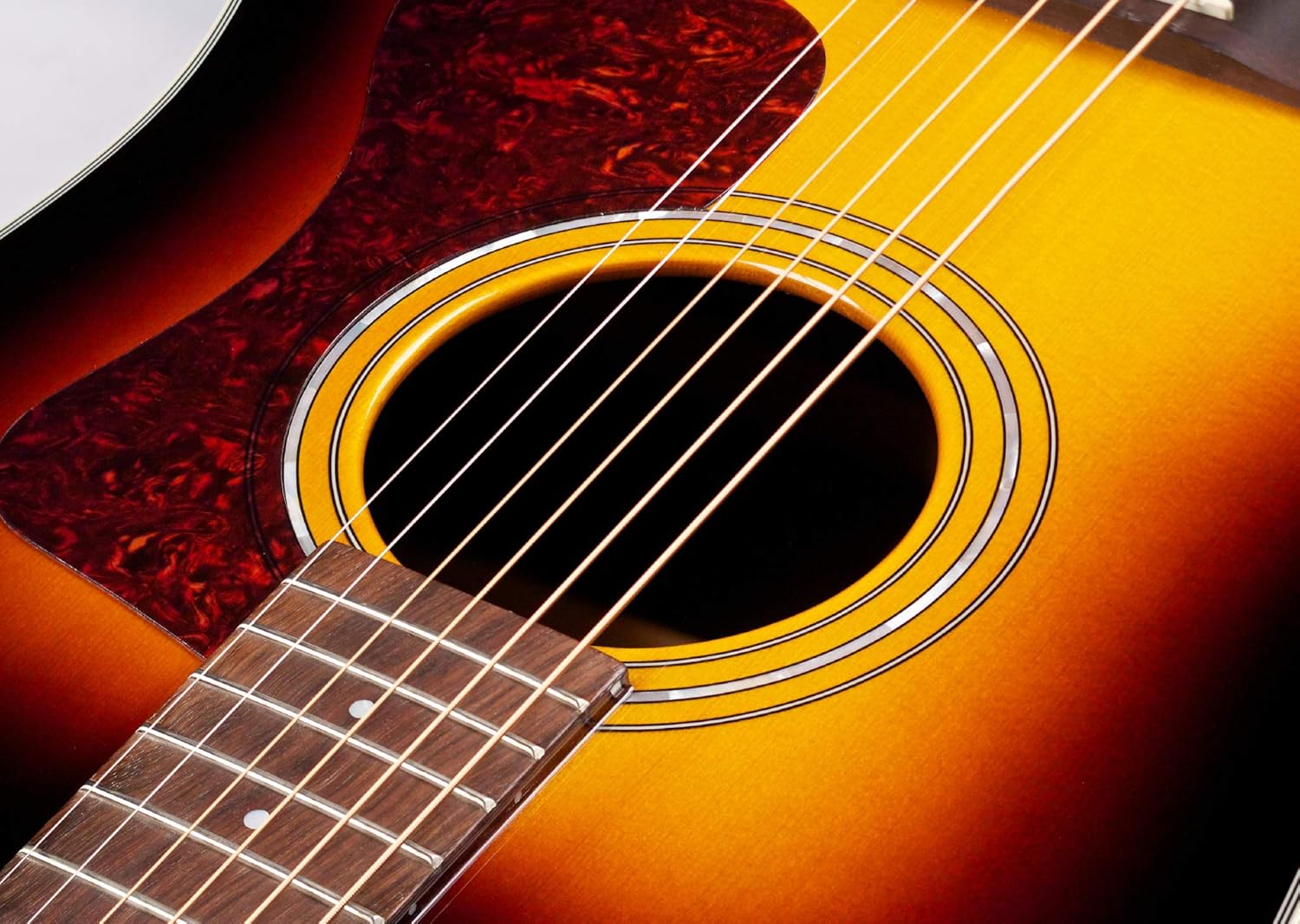 Guild Guitars D-140 ATB Acoustic Guitar, Antique Burst, All Solid Woods Dreadnought, Westerly Collection, with Premium Gig Bag