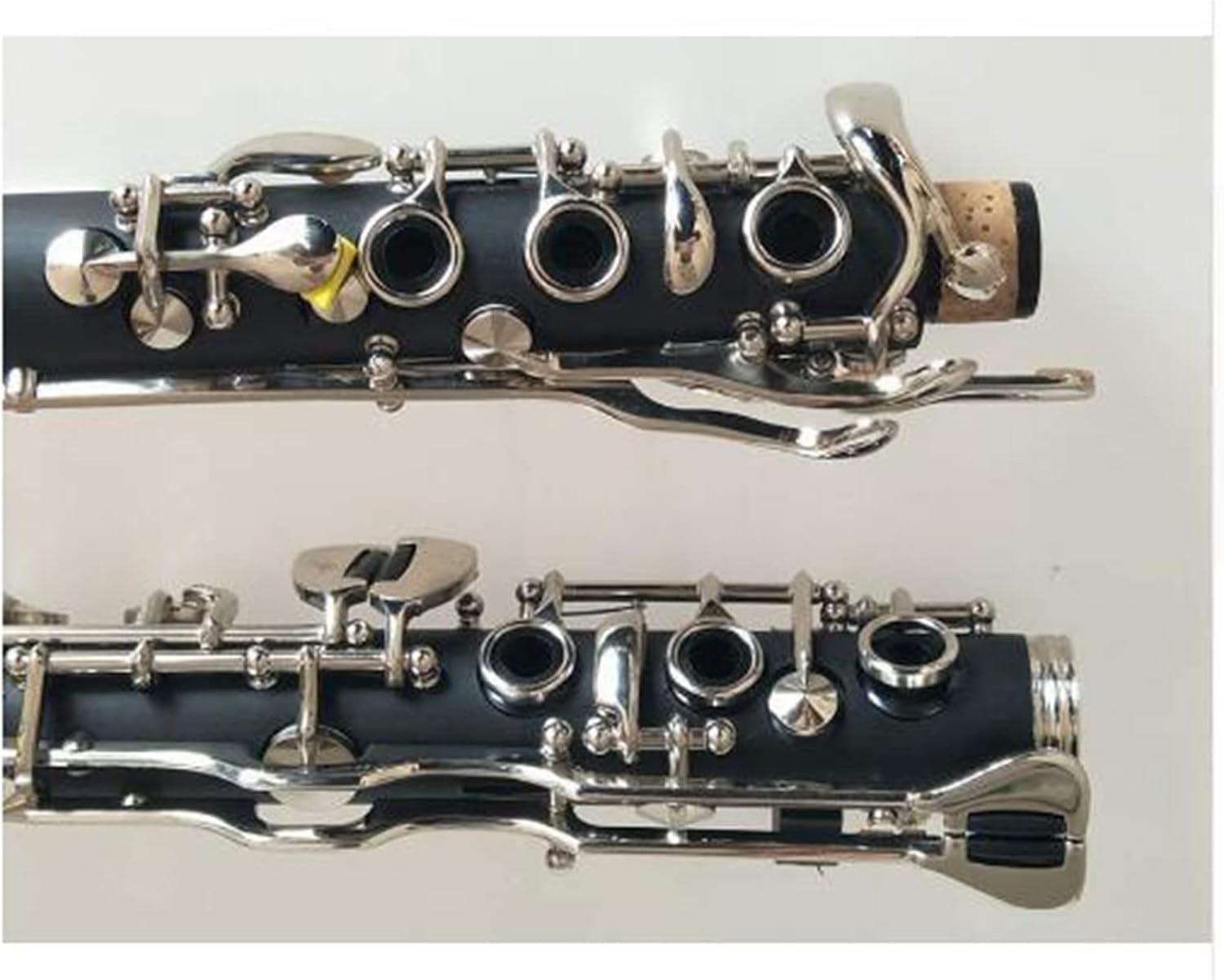 TSTS Clarinet Bb Ebonite 19 Keys Good Sound Nickel-Plated Clarinet Brass Instruments Woodwind Clarinet for Beginner