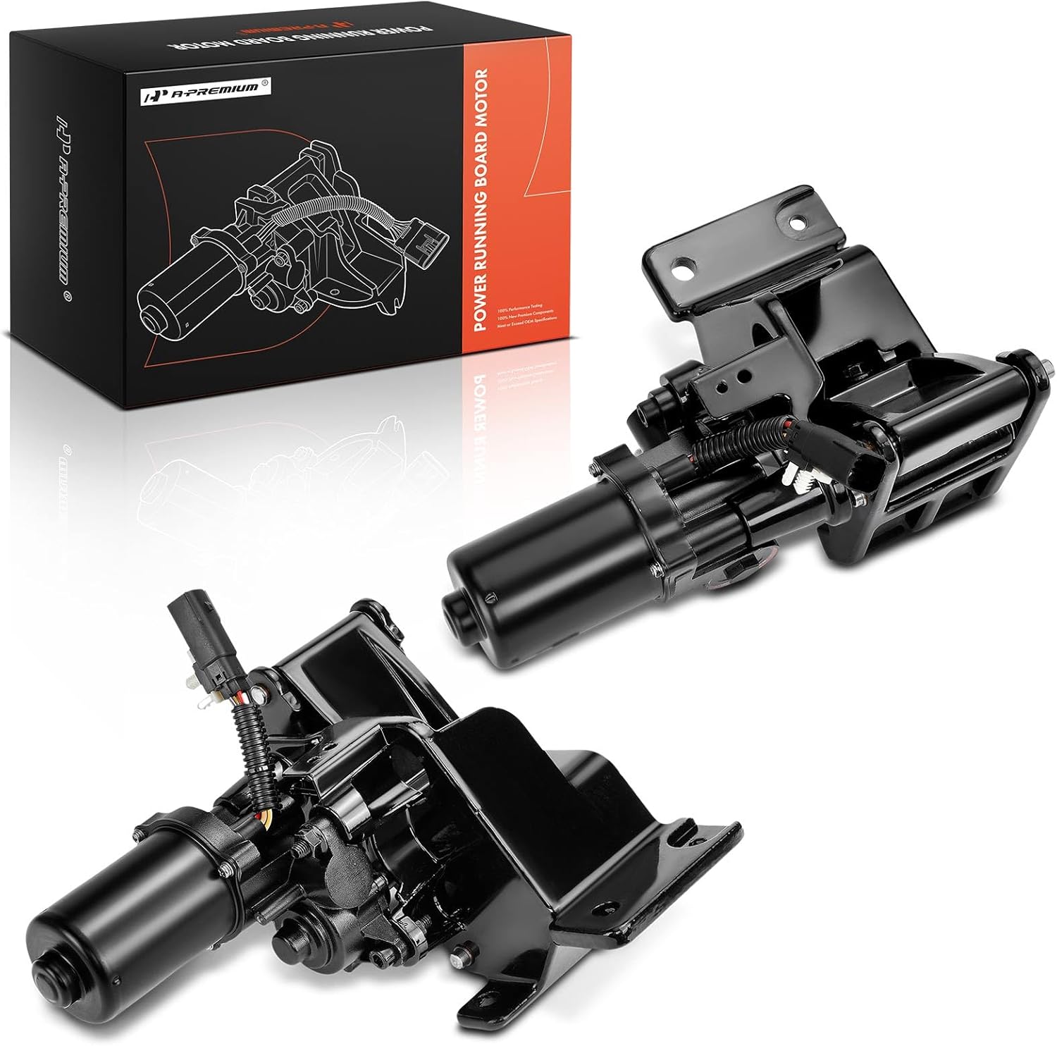 A-Premium Power Running Board Motor Assembly with Bracket Compatible with Ford F-250 F250 2017 2018 2019 2020, Driver and Passenger Side