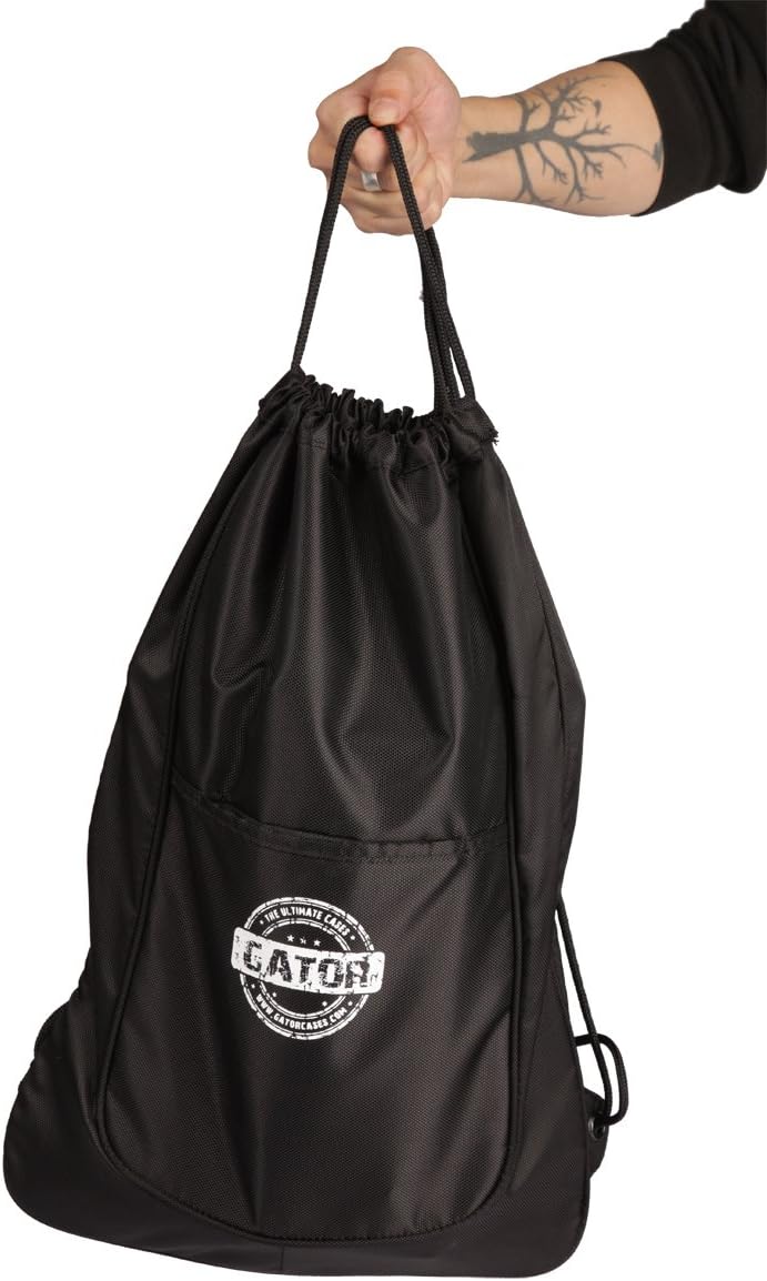 Gator G-MINI BONE Cases Rotationally Molded Polyethylene Guitar Pedal Board with Cinch Style Carry Bag; USA Made, 12.5