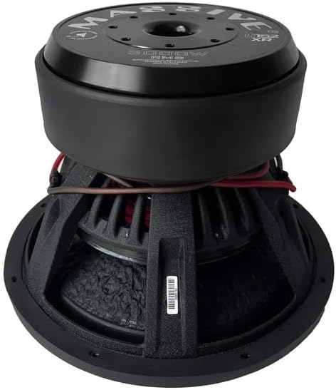 Massive Audio H152XR | 15” 3000W RMS Dual 2-Ohm – XLR Series 4” Voice Coil Mega Bass Woofer, Heavy-Duty Cast Basket, Competition-Grade Car Audio - Hippo Series Subwoofer