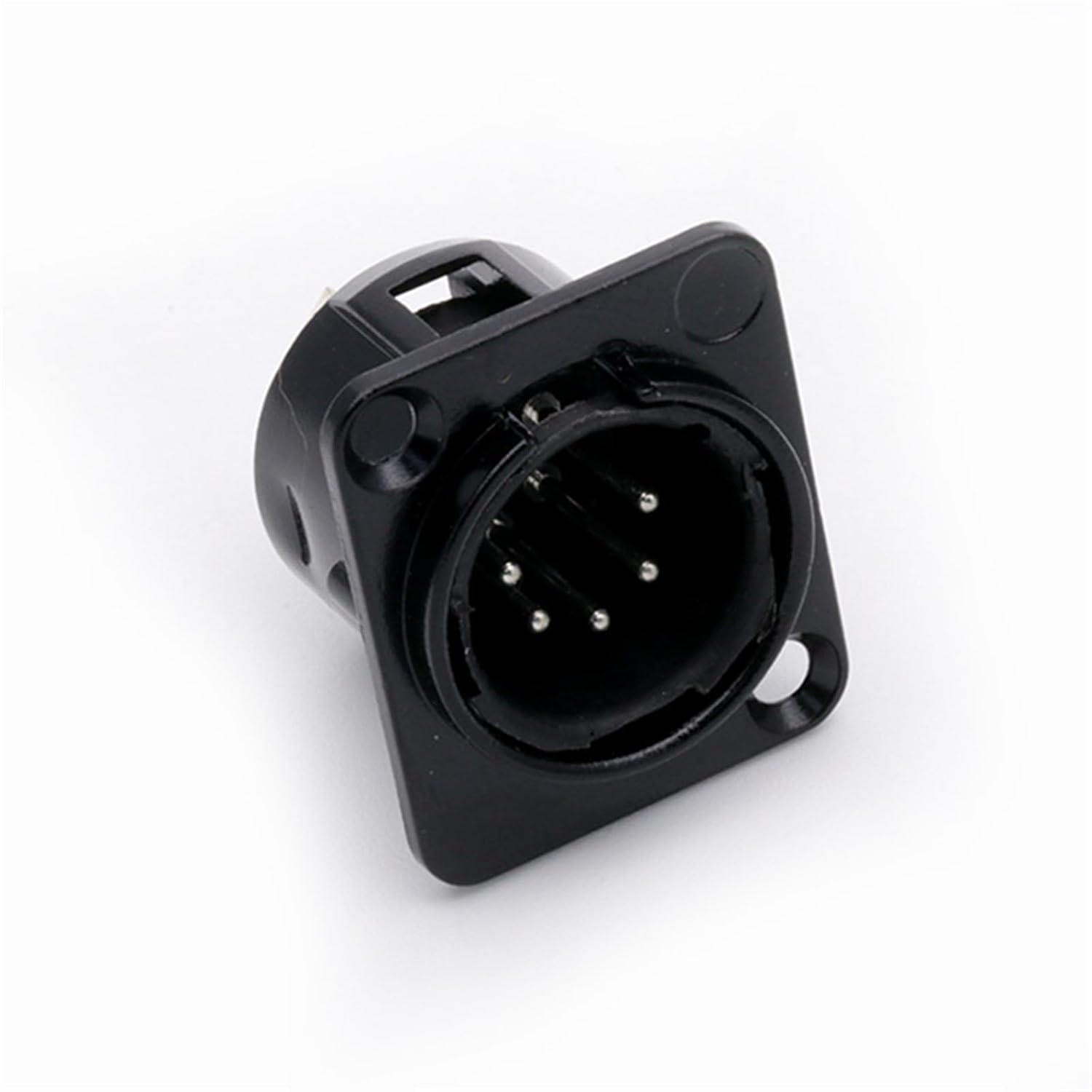 10Pcs/lot 5Pin XLR Panel Mount XLR Male Plug/Female Jack Socket Microphone MIC Cable Terminal XLR Chassis Wire Connector (Color : C1036x10)