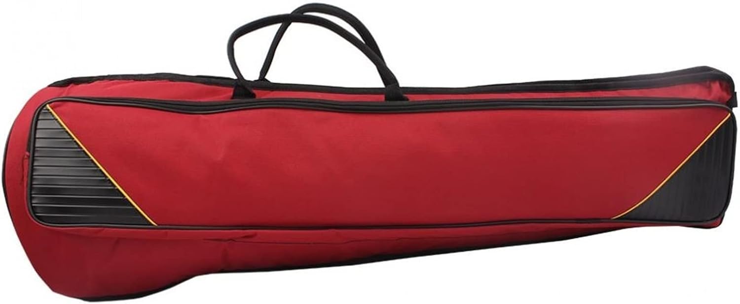 Saxophone Parts Tenor Trombone Backpack Add Sponge Instrument Bag Waterproof Blue/Red/Black Optional (Color : Red)