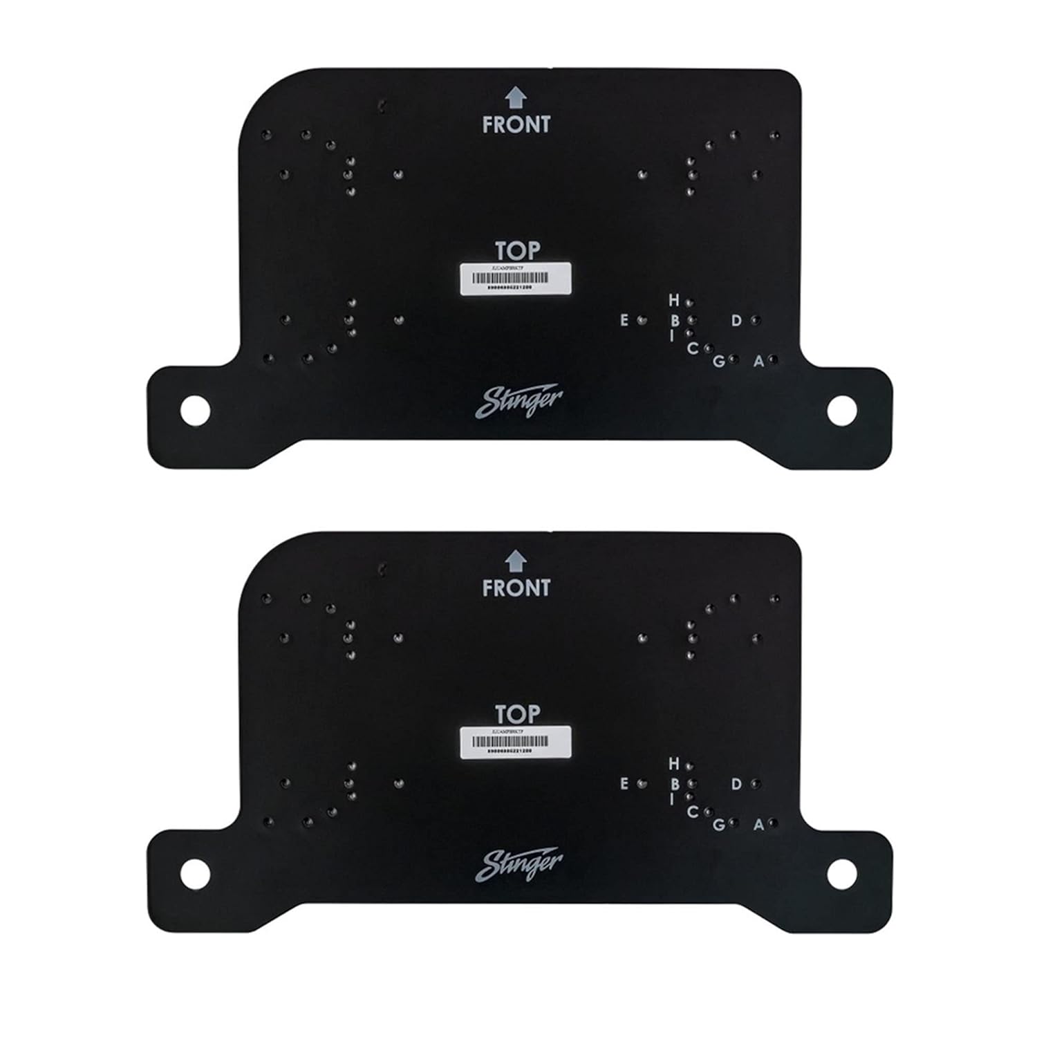 Stinger JLUAMPBRKTD & JLUAMPBRKTP Drivers and Passenger Under Seat Amplifier Brackets Compatible with 2018-2022 Wrangler JL & 2020-2022 Gladiator JT